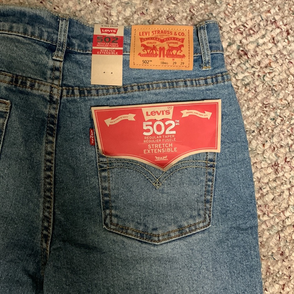 Levi's Blue Distressed Ankle Jeans - Picture 10 of 10